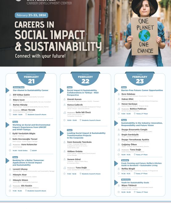 CAREERS IN SOCIAL IMPACT & SUSTAINABILITY 2024